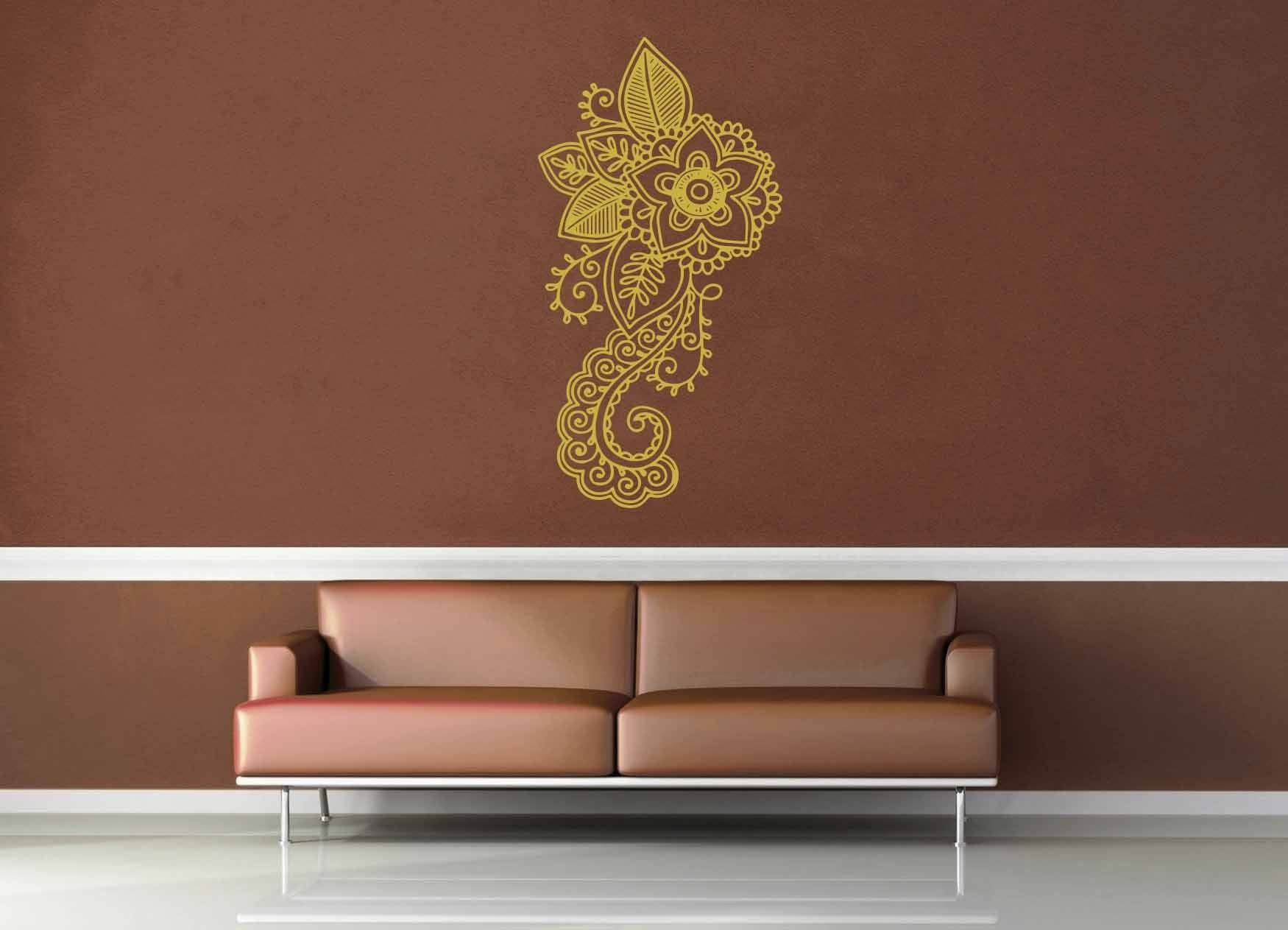 Henna Flowers - Wall Decal - No 1 - geekerymade