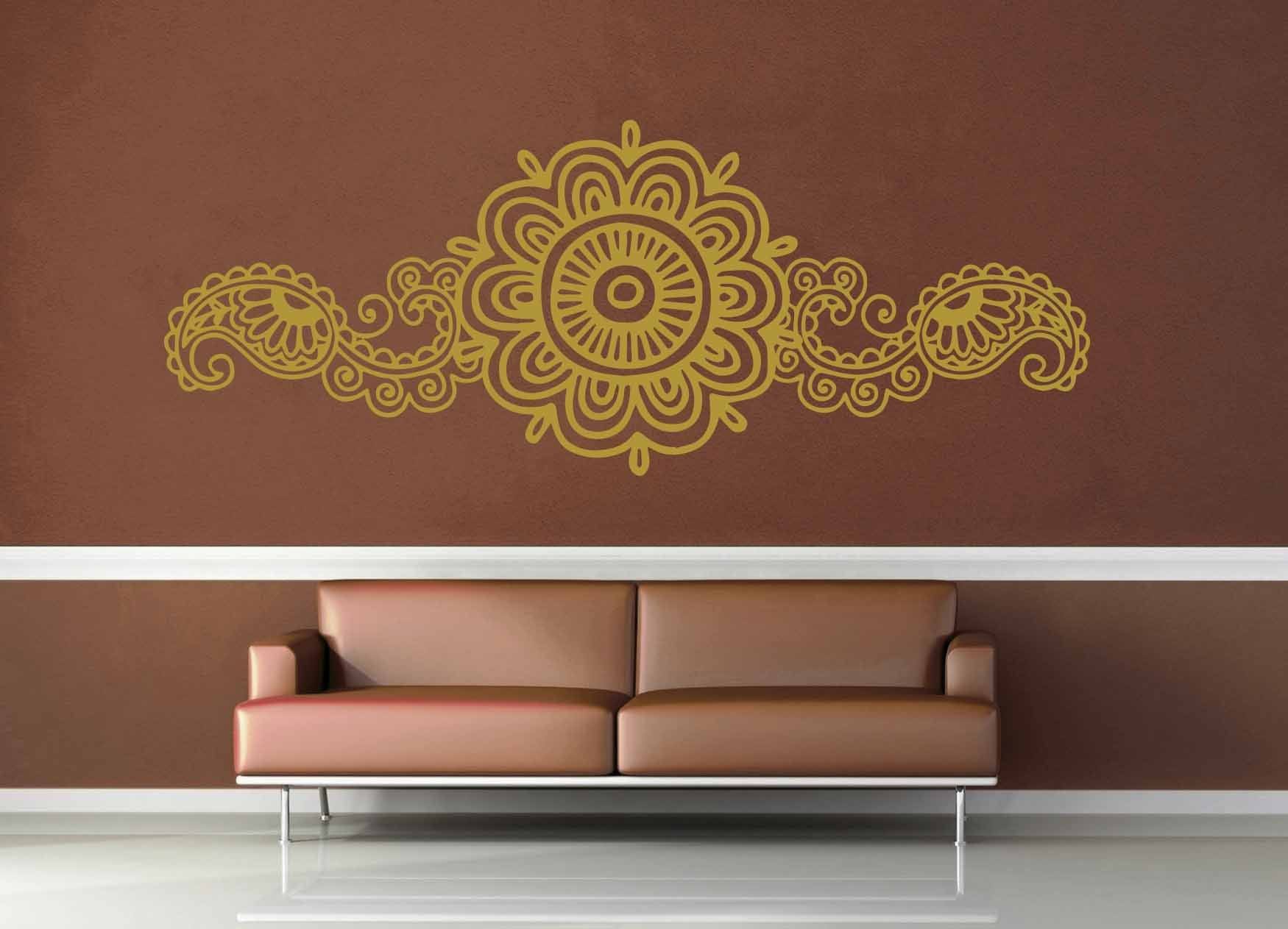 Henna Flowers - Wall Decal - No 2 - geekerymade