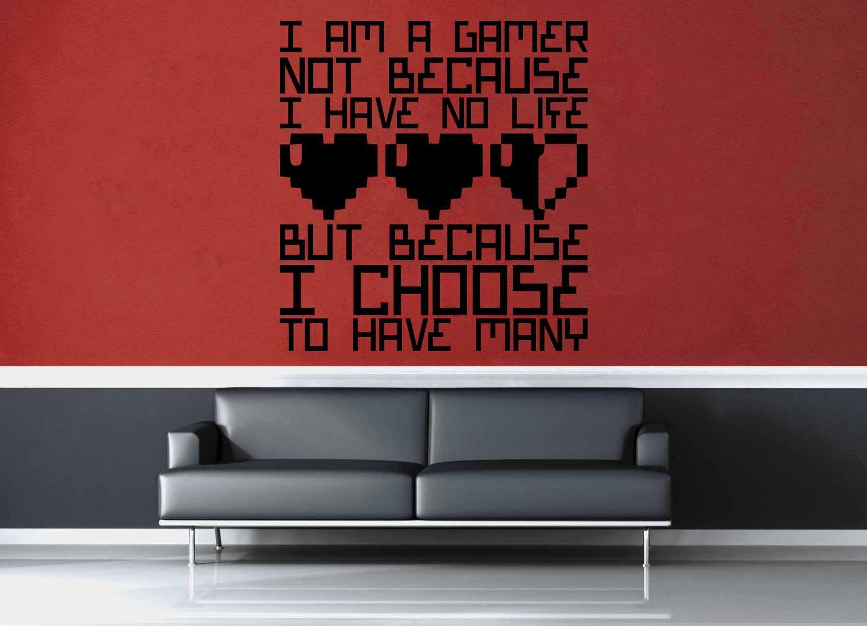 I Am a Gamer - Gamer decor - Wall Decal - geekerymade