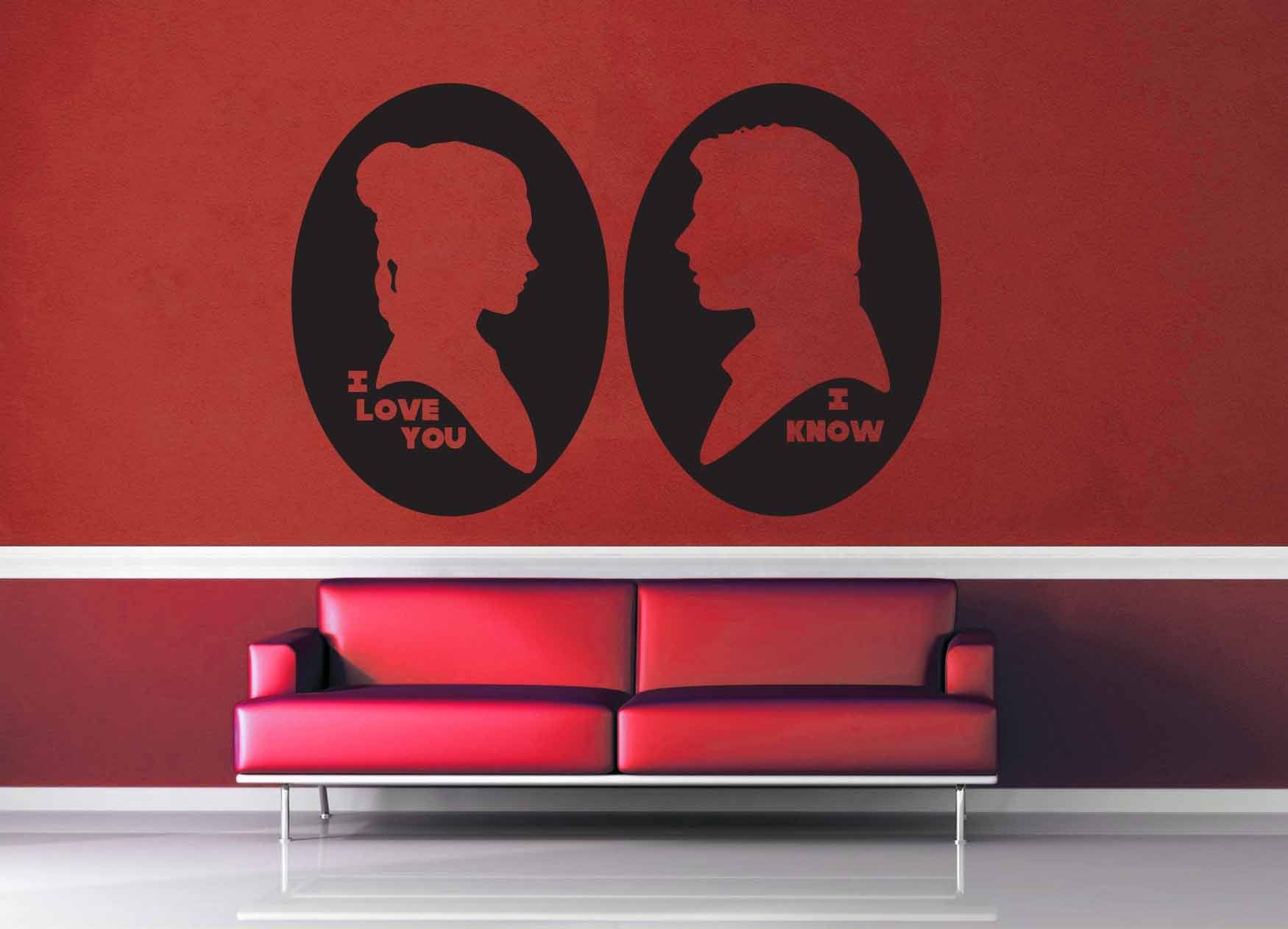 I Love You I Know Cameo Set - Star Wars - Wall Decal - geekerymade
