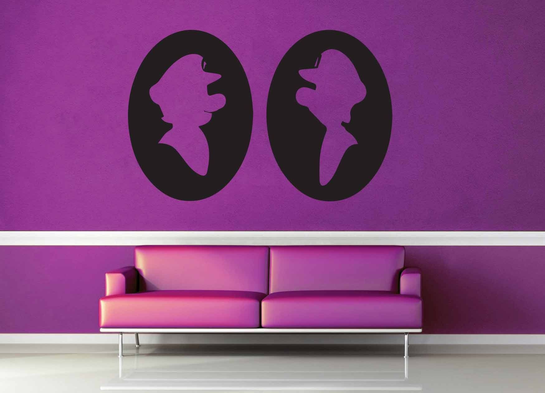 Luigi and Mario Cameo Set - Gamer Decor - Wall Decal - geekerymade