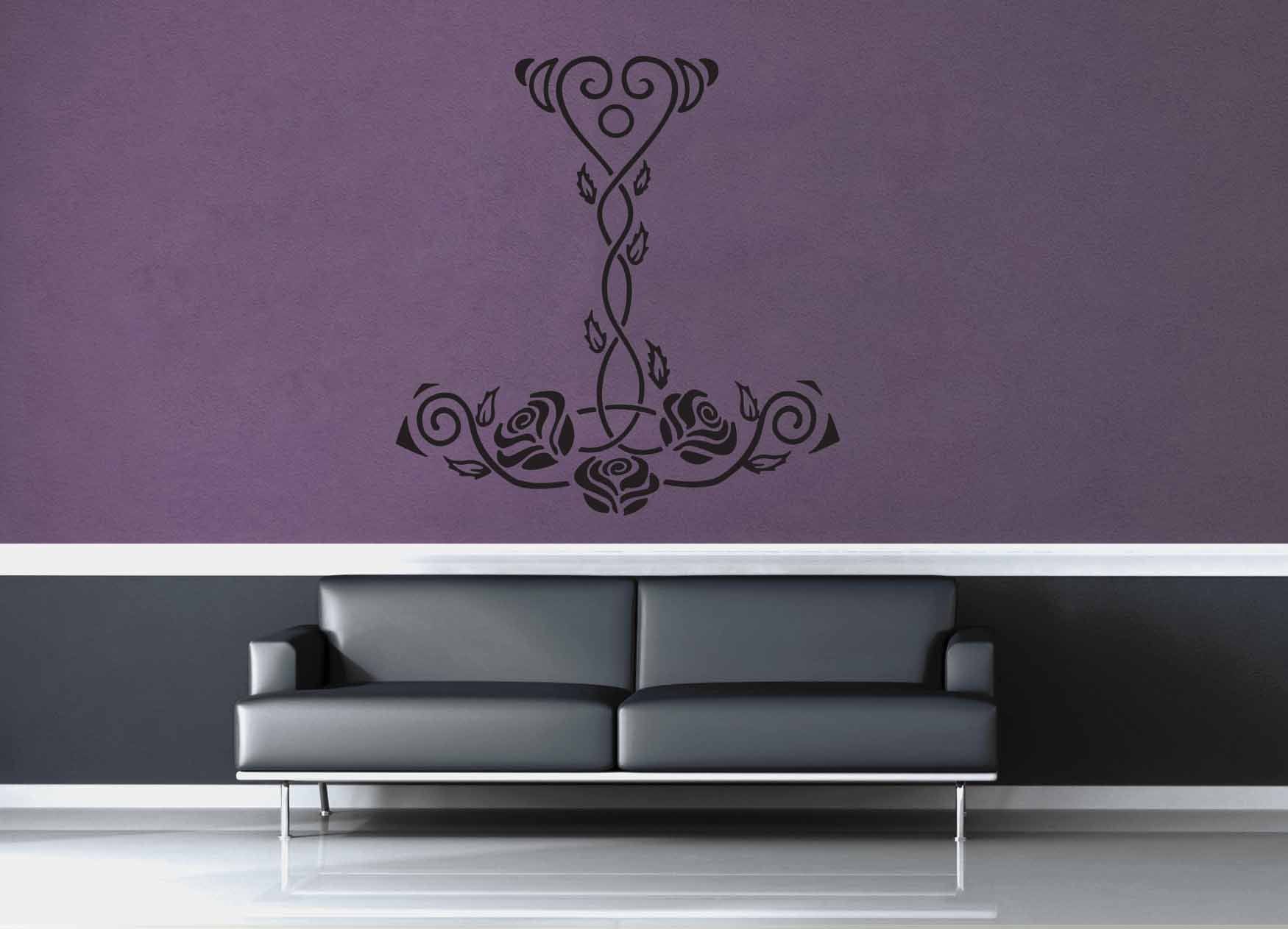 Mjolnir's Roses - Wall Decal - geekerymade