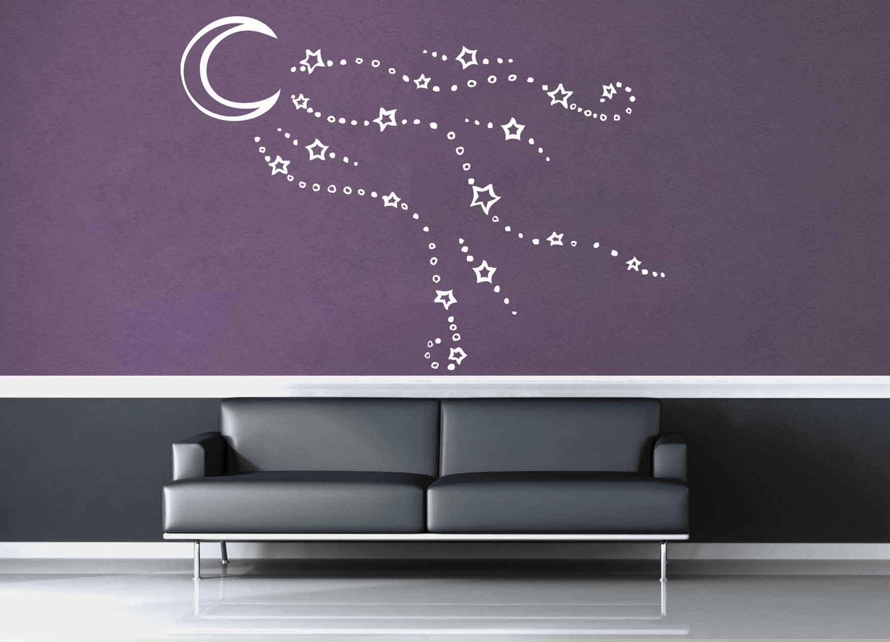 Moon and Stars - Wall Decal - geekerymade