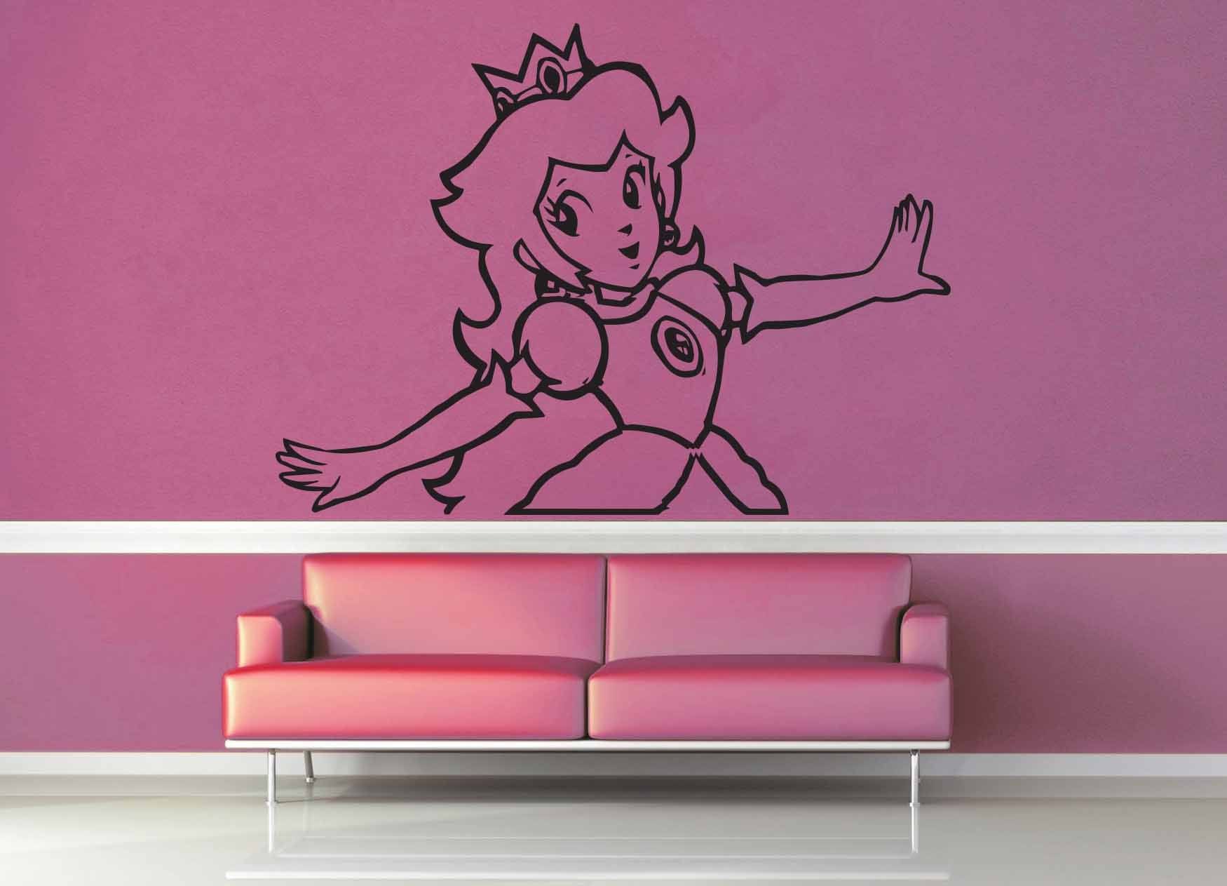 Princess Peach - Gamer decor - Wall Decal - geekerymade
