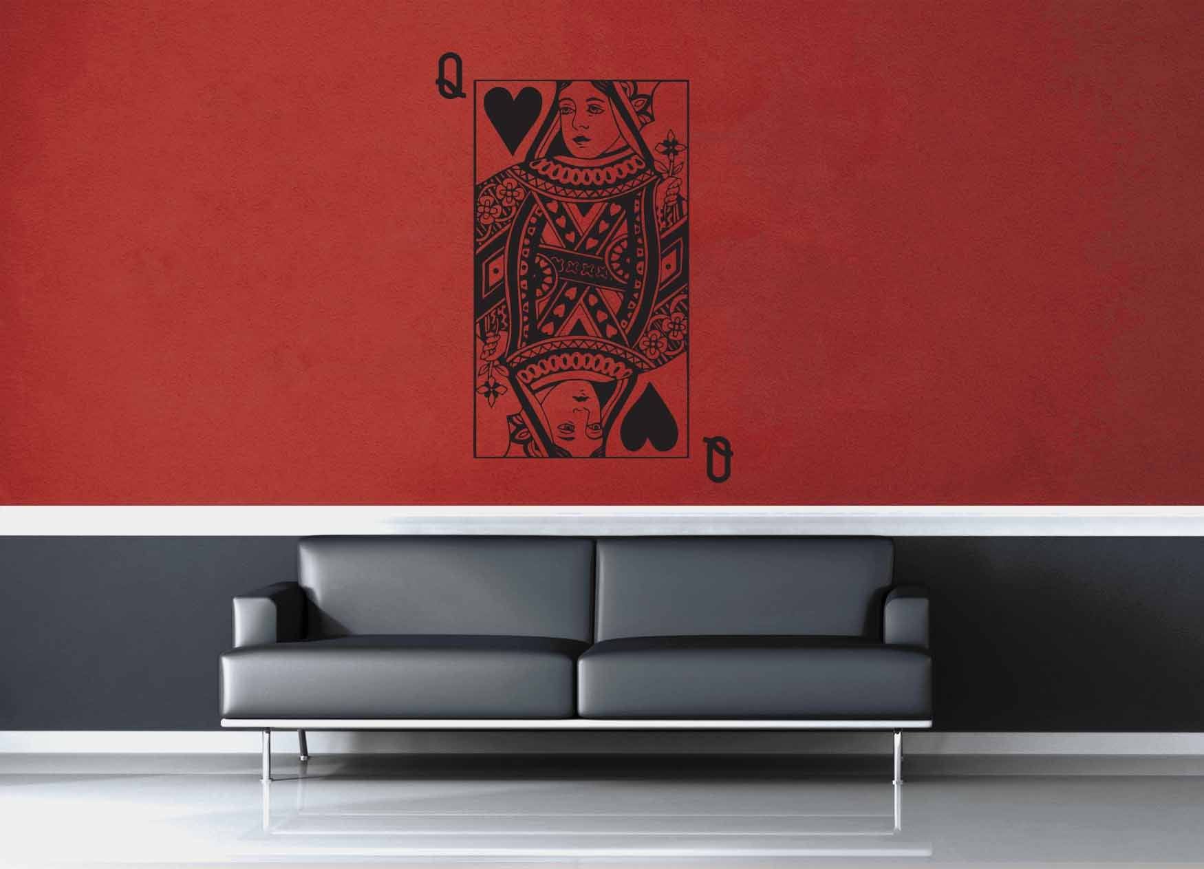Queen of Hearts - Wall Decal - geekerymade