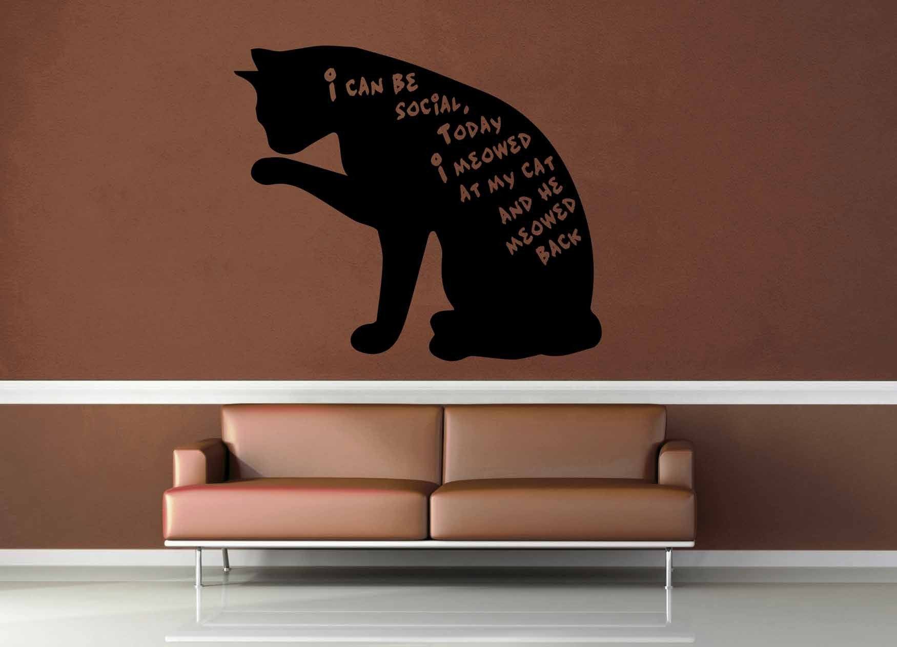 Social Cat - Wall Decal - geekerymade