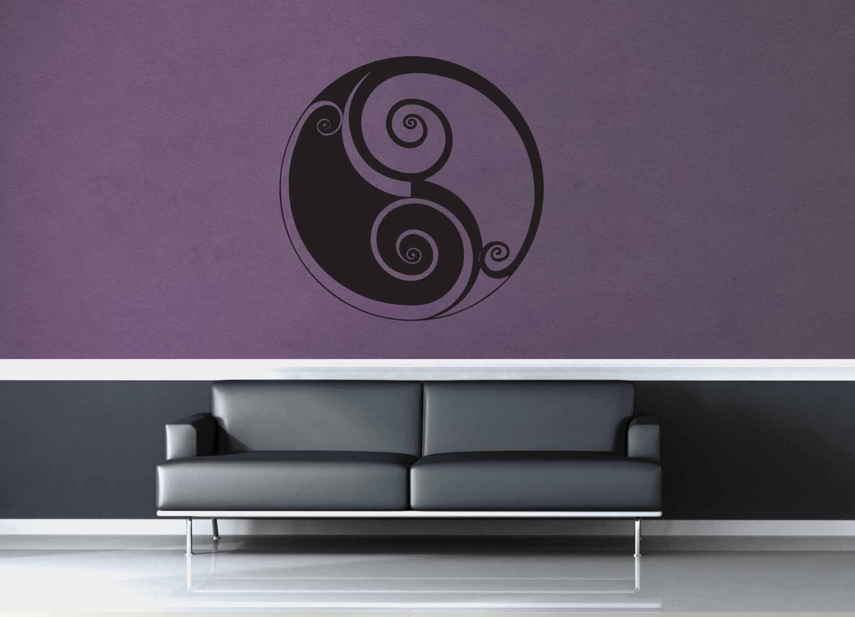 Swirl Yin Yang - Wall Decal - geekerymade