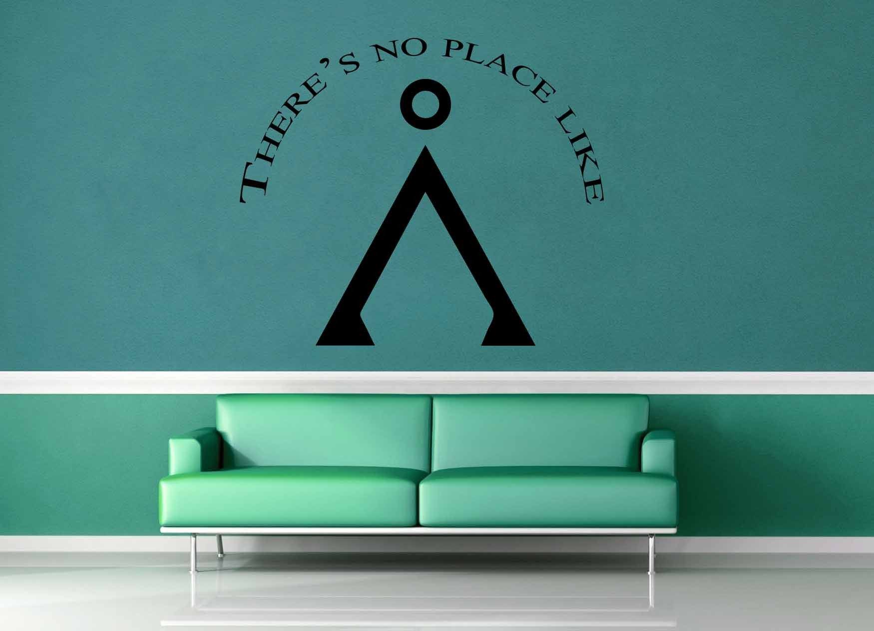 There's No Place Like Home - Star Gate Quote - Wall Decal - geekerymade