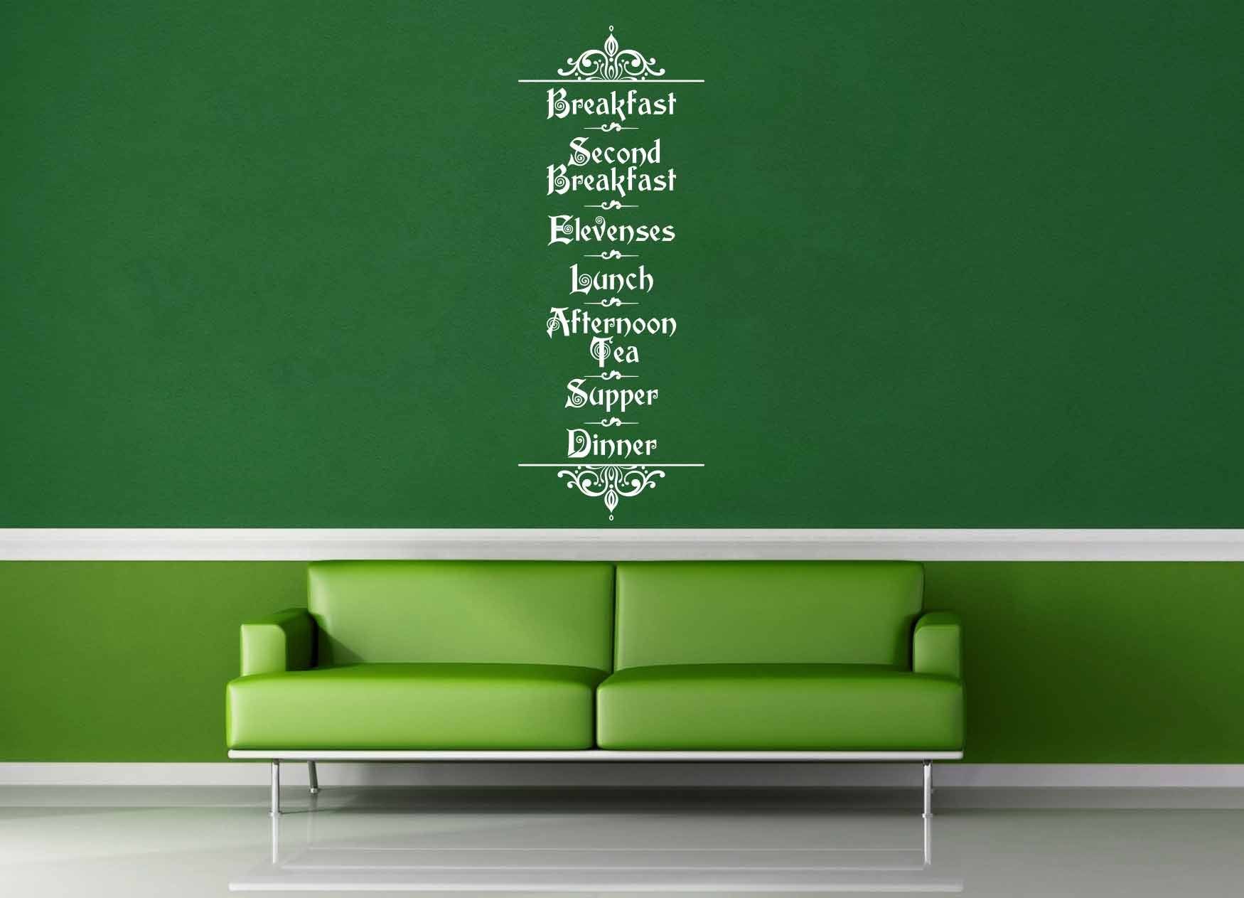 Hobbit Menu - Tolkien Quote - Wall Decal - geekerymade