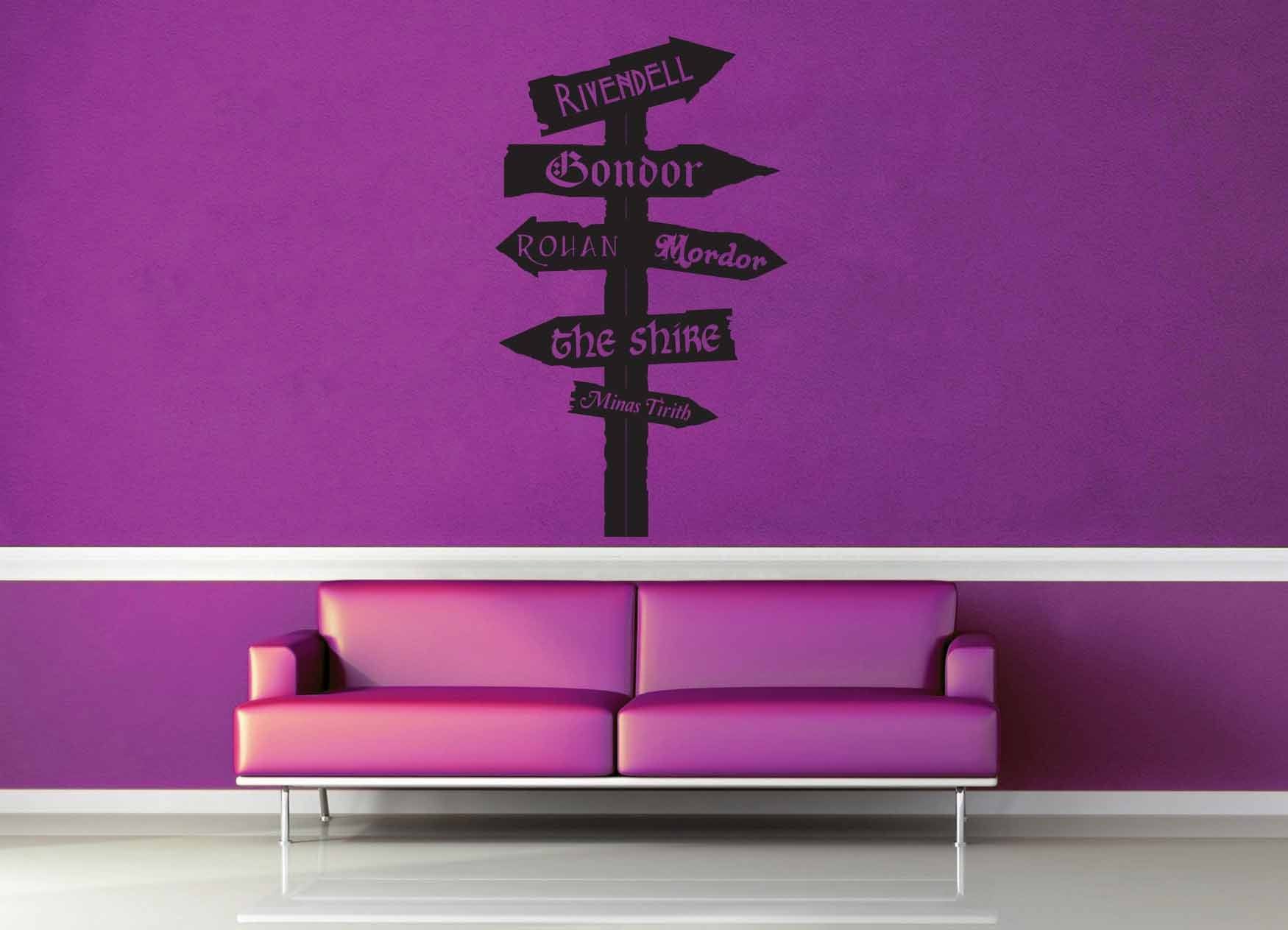 Tolkien Road Sign - Wall Decal - No 3 - geekerymade