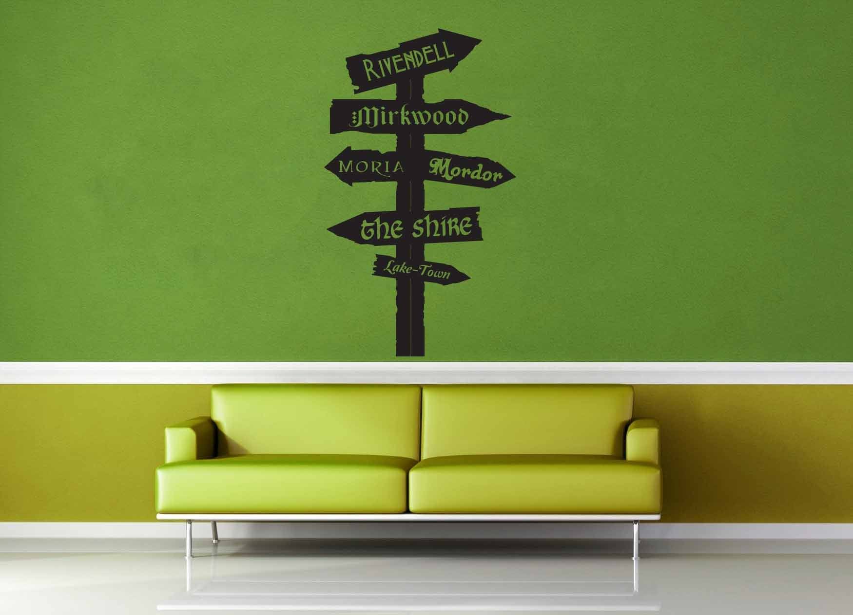Tolkien Road Sign - Wall Decal - No 1 - geekerymade