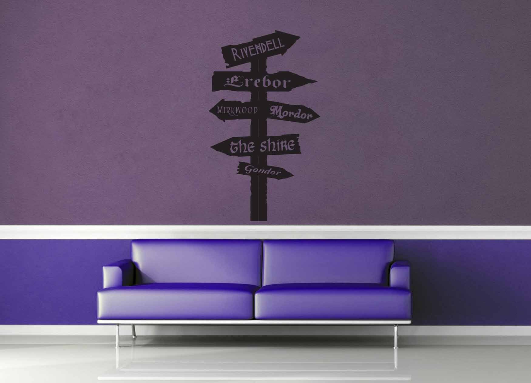 Tolkien Road Sign - Wall Decal - No 2 - geekerymade