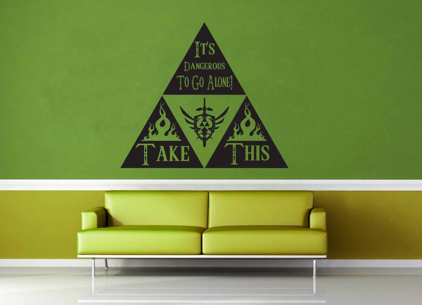 It's Dangerous to Go Alone - Legend of Zelda - Wall Decal - geekerymade