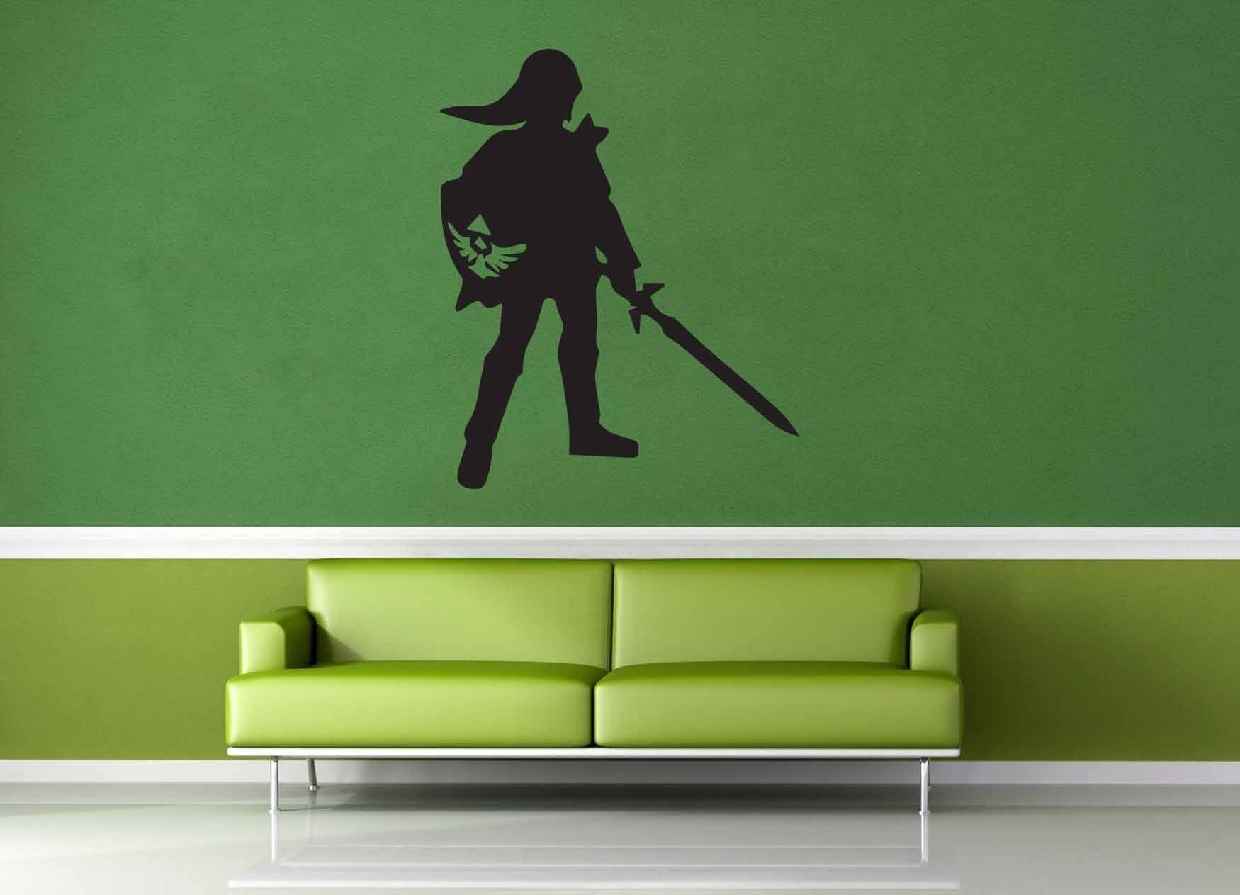 Link Silhouette - Legend of Zelda - Wall decal - geekerymade